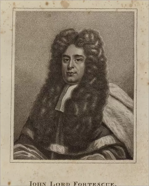 John Fortescue Aland, 1st Baron Fortescue of Credan, English lawyer, judge and politician (engraving)