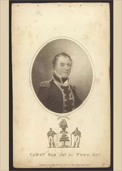 James Athol Wood, British admiral (engraving)