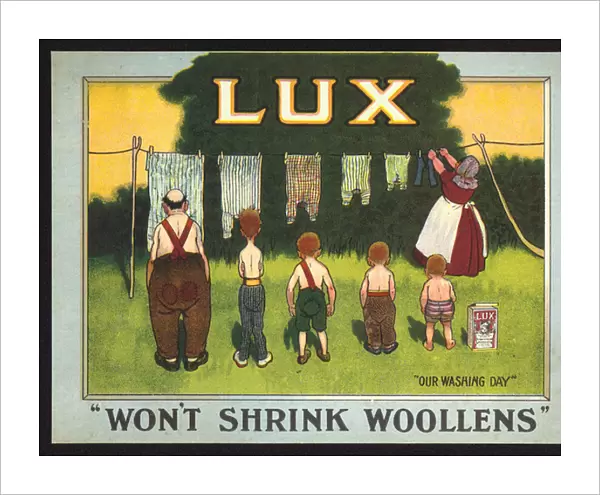 Advertisement for Lux laundry soap (chromolitho)