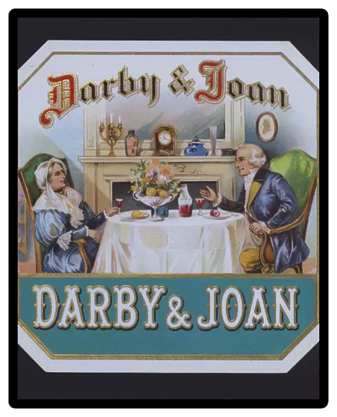 Darby and Joan, cigar label (chromolitho)