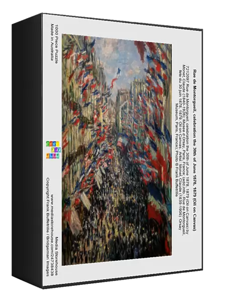 Rue de Montorgueil, celebration the 30th of June 1878, 1879 (Oil on Canvas)