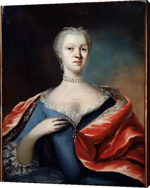 Portrait de la princesse Charlotte Christine de Brunswick Wolfenbuttel, epouse du tzarevich Alexis de Russie (1694-1715) (Portrait of Charlotte Christine of Brunswick Wolfenbuttel, wife of the tsarevich Alexei of Russia). Peinture anonyme