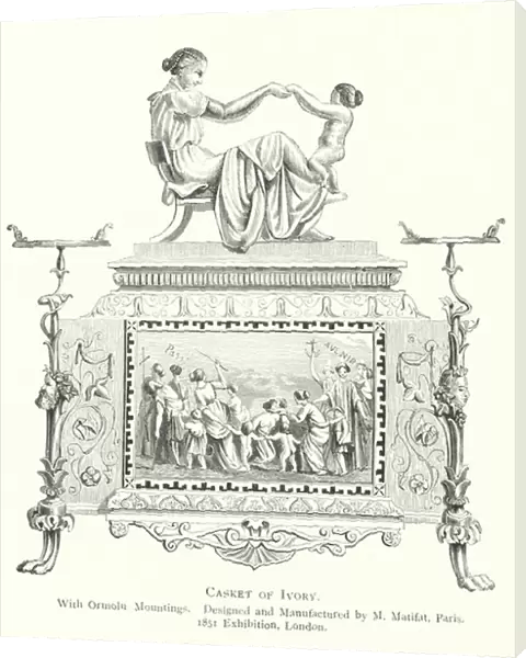 Casket of Ivory (coloured engraving)