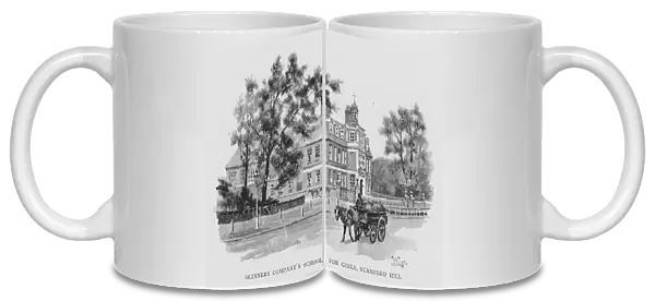 Skinners Companys School for Girls, Stamford Hill (litho)