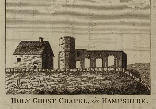 Holy Ghost Chapel, in Hampshire (engraving)