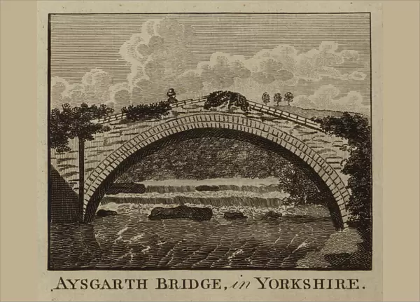 Aysgarth Bridge, in Yorkshire (engraving)