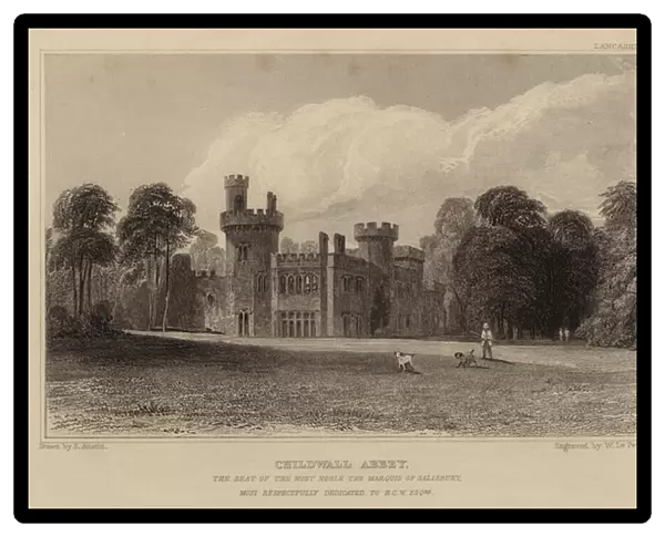 Childwall Abbey, Lancashire (engraving)