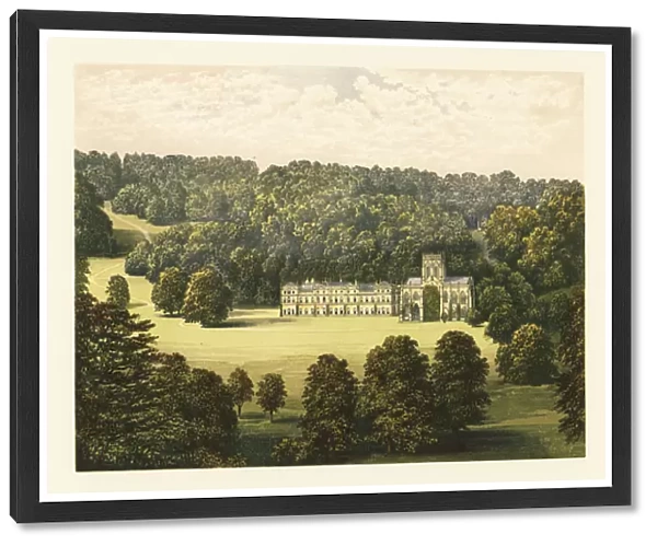Milton Abbey, Dorsetshire, England. 1880 (engraving)