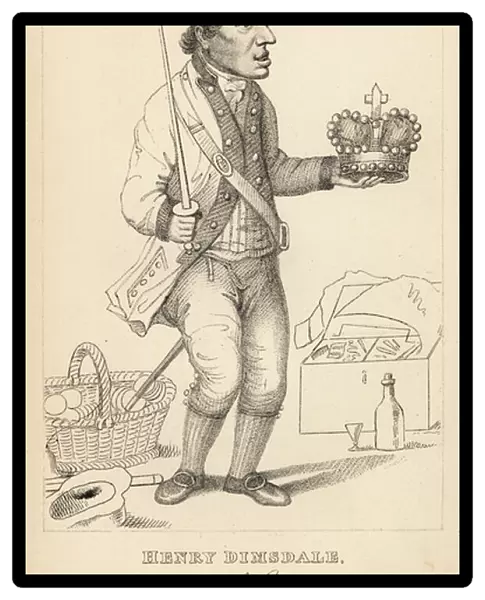 Sir Harry Dimsdale, foolish muffin seller, 1807. 1869 (lithograph)
