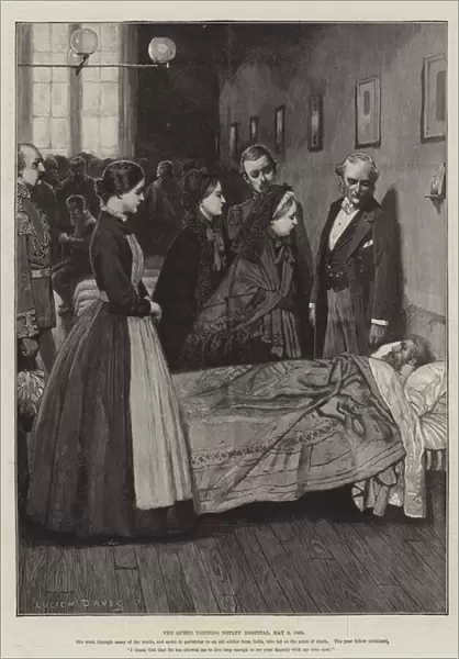 The Queen visiting Netley Hospital, 9 May 1863 (engraving)