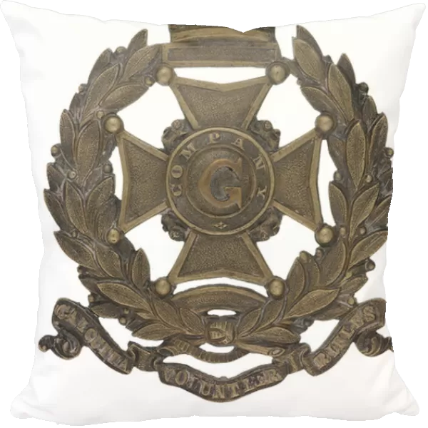 Pouch belt plate, G Company, Calcutta Volunteer Rifles, 1863-1901 (metal)