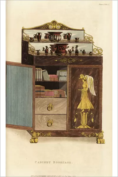 Cabinet bookcase, Regency era