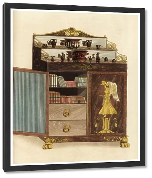 Cabinet bookcase, Regency era