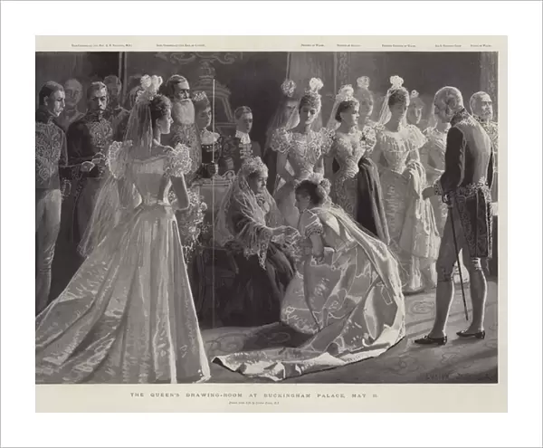 The Queens Drawing-Room at Buckingham Palace, 11 May (litho)