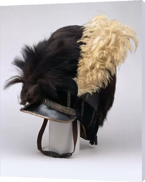 Officers Tarleton pattern helmet, Buckinghamshire Yeomanry Cavalry, 1800 circa (leather)