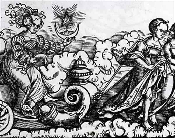 The Chariot, or the Moon in Cancer (engraving)