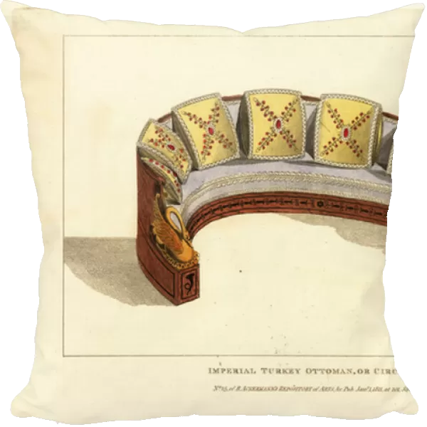 Imperial Turkey ottoman or circular sofa, 1811