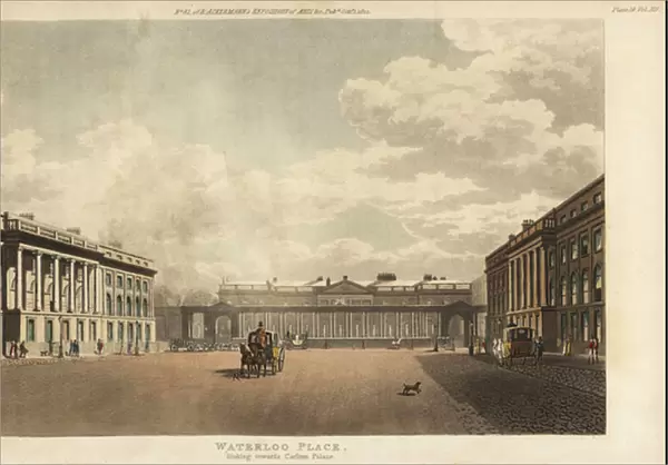 View of Waterloo Place, looking toward Carlton Palace