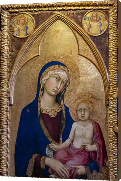 Madonna with Child and angels, 1322-24 (tempera, gold and silver leaf on panel)
