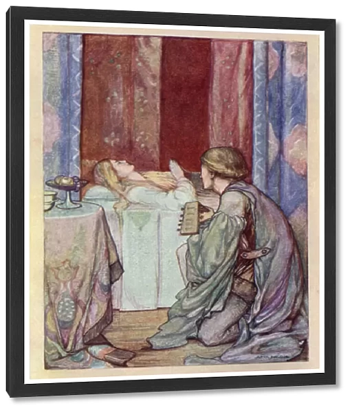 John Keats: The Eve Of St Agnes (colour litho)