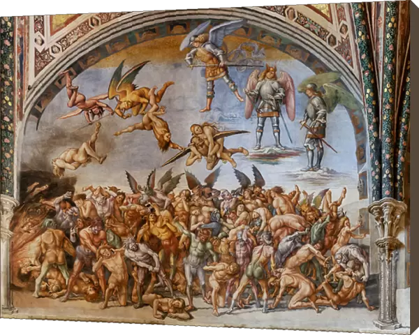 Damned to hell, 1500-02 (fresco)