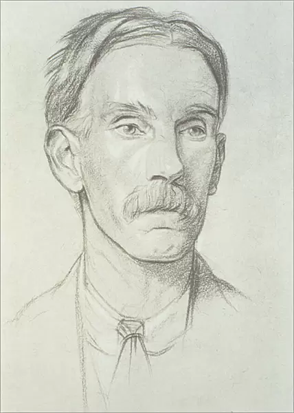 Portrait of Edward Johnston (1872-1944), 1922 (litho)