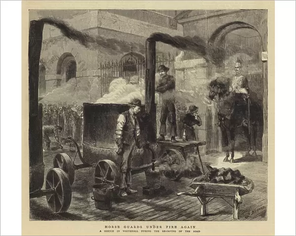 Horse Guards under Fire again (engraving)
