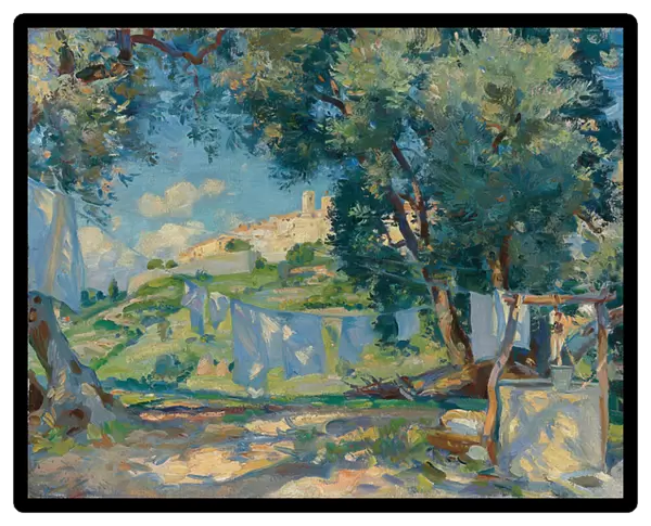 A Light Breeze, Biot, Provence, (oil on canvas)