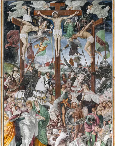 Crucifixion, detail of 'The life and the Passion of Christ', 1513 (fresco)