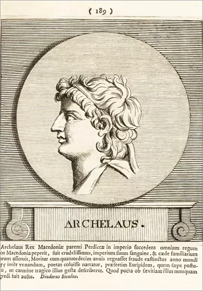 Archelaus I, king of the ancient kingdom of Macedon, 1761 (engraving)