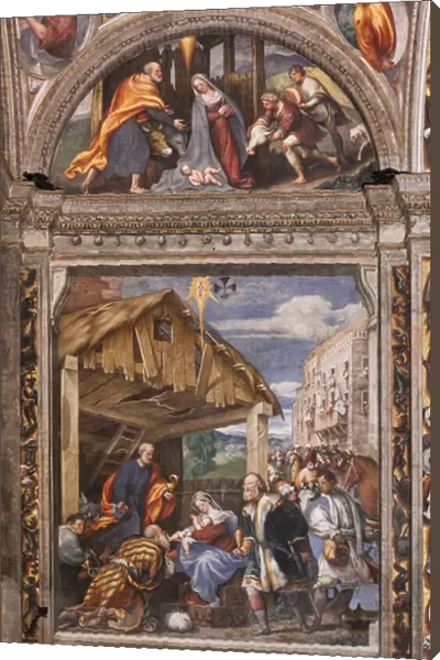 Adoration of the Magi and Adoration of the Shepherds, 1530-32 (fresco)
