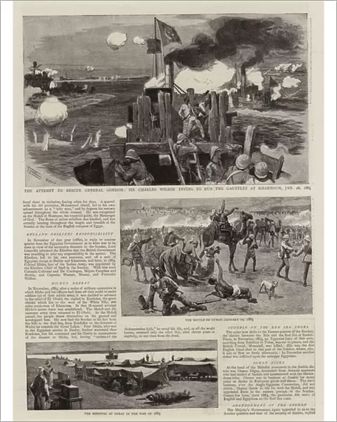 The British in Egypt (litho)