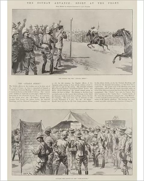 The Soudan Advance, Sport at the Front (litho)