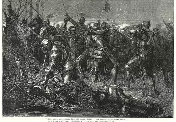 The Battle Of Otterbourne (engraving)