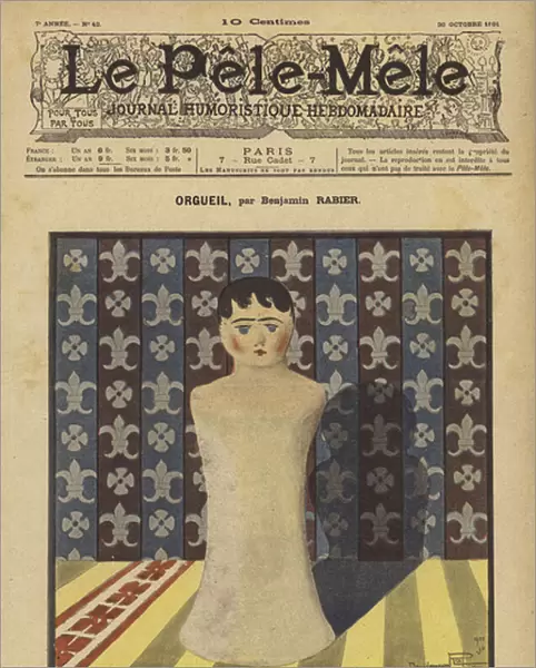 Orgueil. Illustration for Le Pele-Mele, 1901 (colour litho)