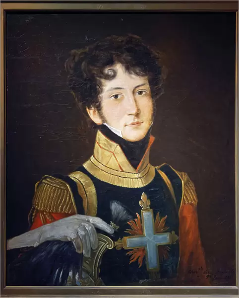 Musketeer of the first company, 1815 (oil on canvas)