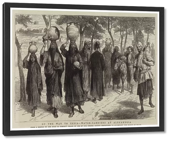 On the Way to India, Water-Carriers at Alexandria (engraving)