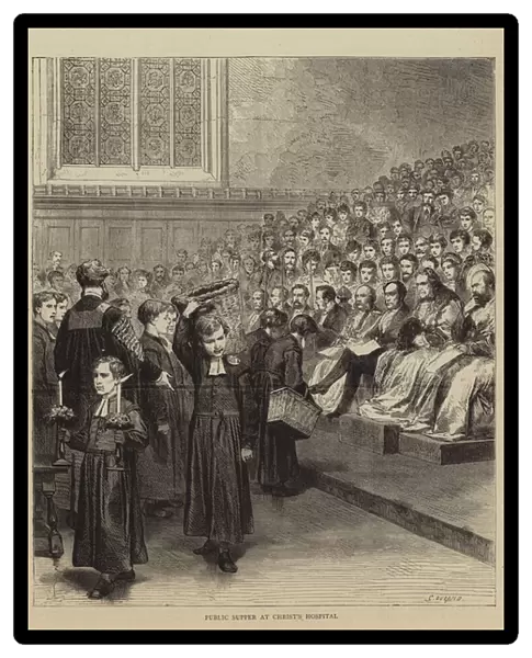 Public Supper at Christs Hospital (engraving)