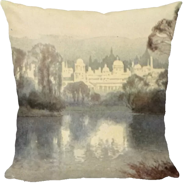 Whitehall from St Jamess Park (colour litho)