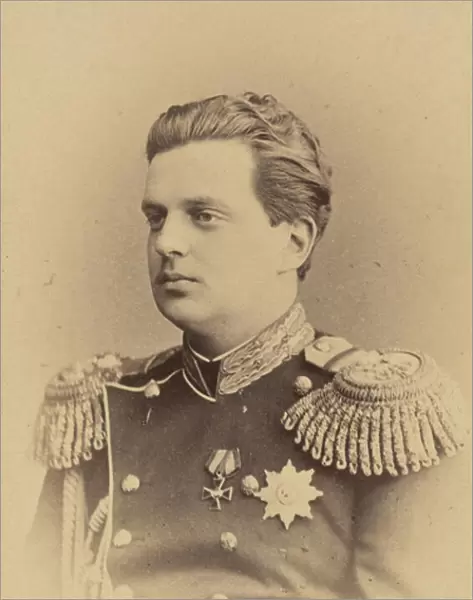 Vladimir Alexandrovitch de Russie - Portrait of Grand Duke Vladimir Alexandrovich of Russia (1847-1909), by Bergamasco, Charles (Karl) (1830-1896). Albumin Photo, ca 1865. Russian State Film and Photo Archive, Krasnogorsk