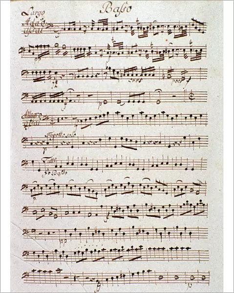Page of musical score of Symphony in ut major by Pleyel