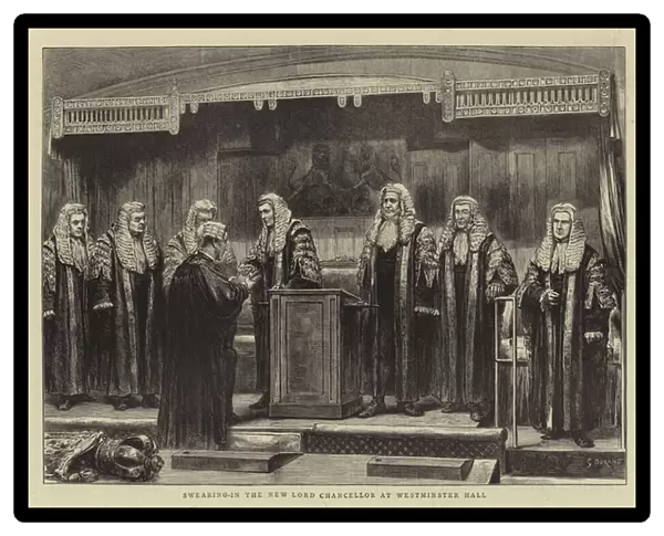 Swearing-In the New Lord Chancellor at Westminster Hall (engraving)