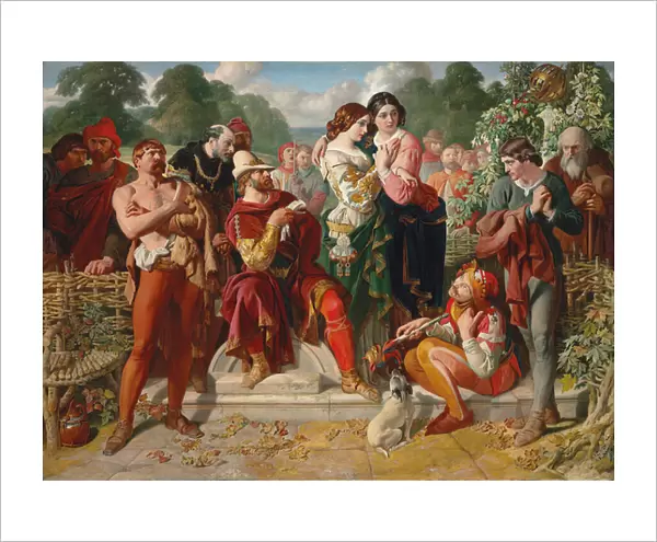 The Wrestling Scene in As You Like It, 1854 (oil on canvas)