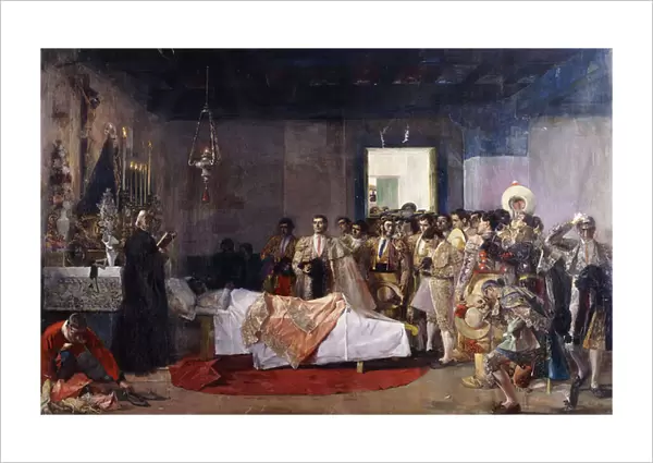 The Death of the Bullfighter; La Muerte del Torero, (oil on canvas)