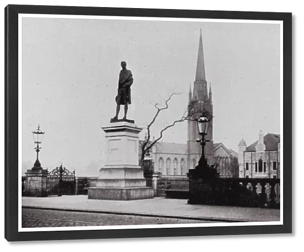 Burns Statue, Union Terrace (b  /  w photo)