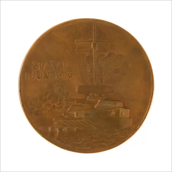 German Medal commemorating Admiral Reinhard Scheer and the Battle of Jutland 31 May-1st June 1916, c. 1916 (bronze)