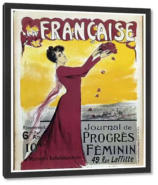 Poster of 'La francaise', journal of womens progress. Call for subscription. Illustration by Alice Kub-Casalonga (1875-1948) 1927 Paris, Museum of the Two World Wars. Rights reserved