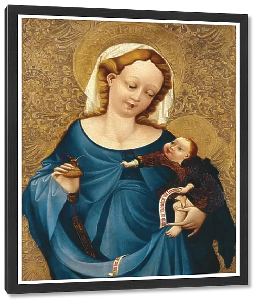 'Vierge a l encrier'(Madonna with the inkwell) Peinture du Maitre du Rhin Moyen (actif vers 1420) ca 1430 - Oil on wood Dim 67, 3x45 cm Staatliche Museen, Berlin
