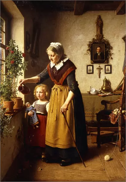 Grandmothers Green Thumb, 1880 (oil on canvas)