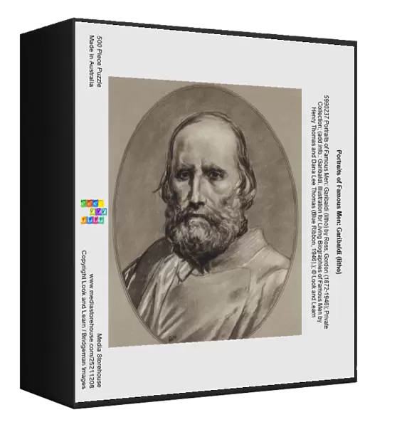 Portraits of Famous Men: Garibaldi (litho)